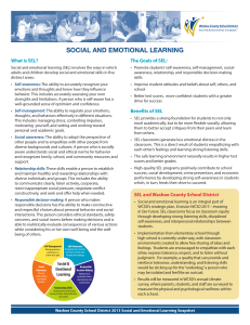 social and emotional learning