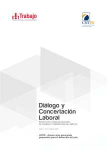 Diálogo y Concertación Laboral - Ministerio de Trabajo y Promoción