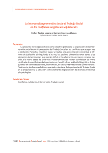 La intervención preventiva desde el Trabajo Social en los conflictos