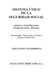 SISTEMA ÚNICO DE LA SEGURIDAD SOCIAL