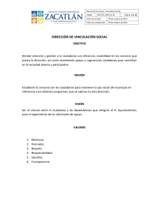 DIRECCI&Oacute;N DE VINCULACI&Oacute;N SOCIAL
