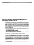 contexto social, psicología y educación