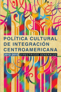 Política Cultural de Integración Centroamericana