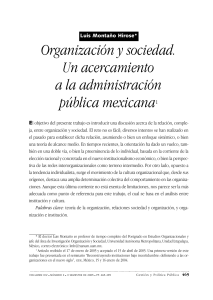 Organización y sociedad. Un acercamiento a la administración