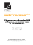 Últimos desarrollos sobre RSE en España - Revista CIRIEC