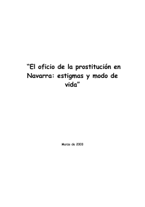 “El oficio de la prostitución en Navarra: estigmas y modo de vida”