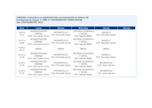 CARRERA: Licenciatura en Nutrición 2010