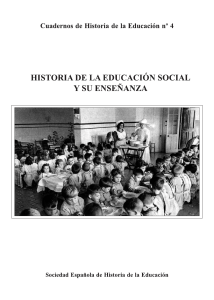 Historia de la educación social y su enseñanza