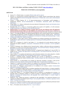 Clío 39 - 2013 - Proyecto Clío