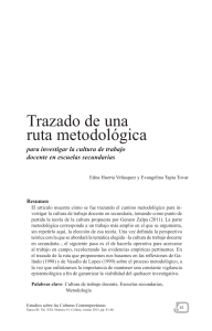 Trazado de una ruta metodológica - Estudios sobre las Culturas