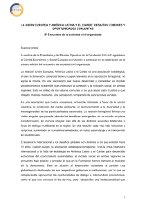 1 LA UNIÓN EUROPEA Y AMÉRICA LATINA Y EL CARIBE