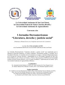 I Jornadas Iberoamericanas “Literatura, derecho y justicia social”