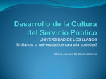 Desarrollo de la Cultura del Servicio Público