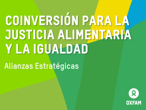 coinversión para la justicia alimentaria y la igualdad