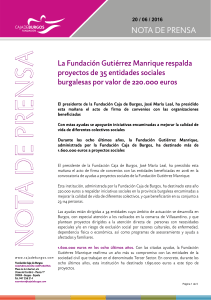 La Fundación Gutiérrez Manrique respalda proyectos de 35