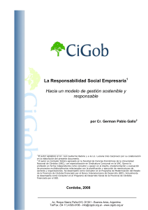 responsabilidad social empresaria (RSE).