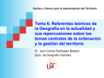 Tema 6. Referentes teóricos de la Geografía en la actualidad y sus