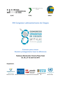 VIII Congreso Latinoamericano de Ciegos
