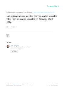 Las organizaciones de los movimientos sociales y los