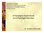 El Paradigma Sociocultural en la Psicología Educativa