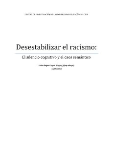 Desestabilizar el racismo - Alerta Contra el Racismo