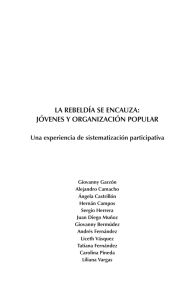 la rebeldía se encauza: jóvenes y organización popular