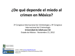 ¿De qué depende el miedo al crimen en México?