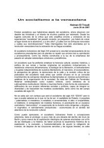 Debate 4 Un socialismo a la venezolana
