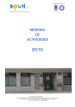 Memoria Actividades 2015