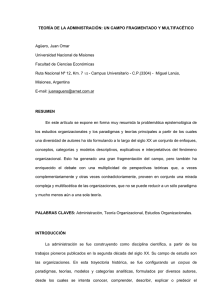 Teor&iacute;a de la Administraci&oacute;n un campo