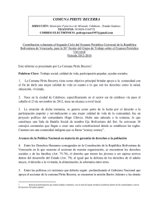 comuna piritu becerra - OHCHR UPR Submissions