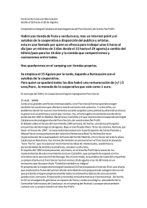 Habrá una tienda de fruta y verdura eco, mas un internet point y el