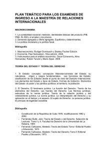 Temarios y Bibliografía, Edición 2013