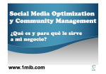 Social Media Optimization y Community Management para 1mib.com