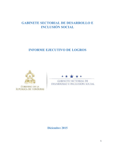 gabinete sectorial de desarrollo e inclusión social informe ejecutivo
