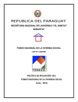REPUBLICA DEL PA PUBLICA DEL PARAGUAY ARAGUAY