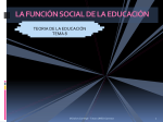LA FUNCIÓN SOCIAL DE LA EDUCACIÓN