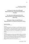 La Educación Intercultural Bilingüe: Representaciones y Prácticas
