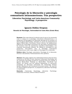 Psicología de la liberación y psicología comunitaria latinoamericana