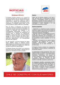 programa vínculos - Red Latinoamericana de Gerontología