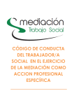 código ético en mediación - Consejo General del Trabajo Social