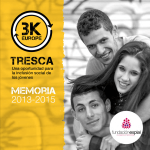 Tresca Europe. Memoria 2013-2015