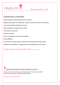Programación web Pack programación web: 270€ (IVA