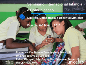 Seminario Internacional Infancia e Comunicacao