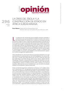la crisis del ébola y la construcción de estado en áfrica
