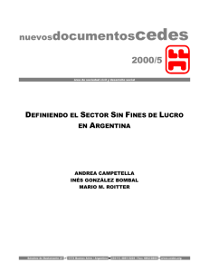 definiendo el sector sin fines de lucro en argentina