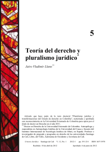 Teoría del derecho y pluralismo jurídico
