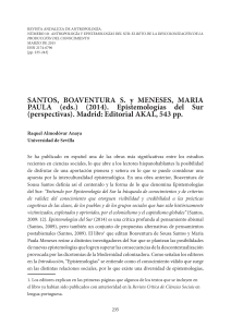 SANTOS, BOAVENTURA S. y MENESES, MARIA PAULA (eds