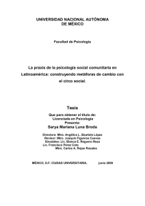 La praxis de la psicología social comunitaria en Latinoamérica