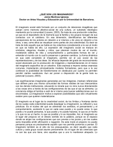 ¿QUÉ SON LOS IMAGINARIOS? Jaime Martínez Iglesias Doctor en